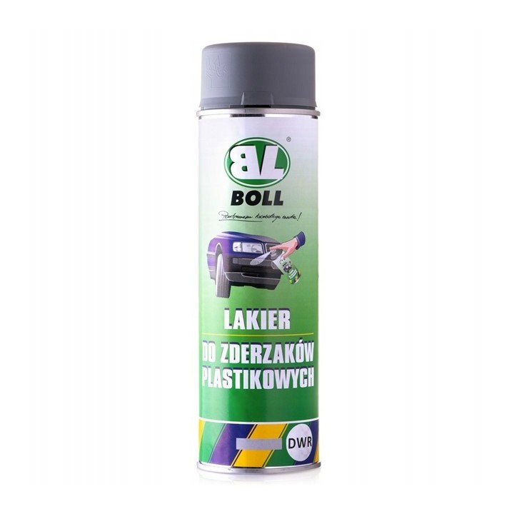 BOLL LAKIER AKRYLOWY 500ML DO ZDERZAKÓW PLASTIKOWYCH W AEROZOLU JASNO SZARY