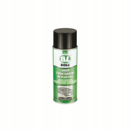 BOLL LAKIER STRUKTURALNY DO PLASTIKU 400ML CZARNY SPRAY / BOLL
