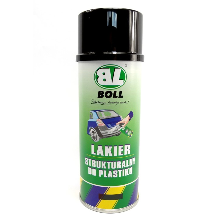 BOLL LAKIER STRUKTURALNY DO PLASTIKU 400ML CZARNY SPRAY / BOLL