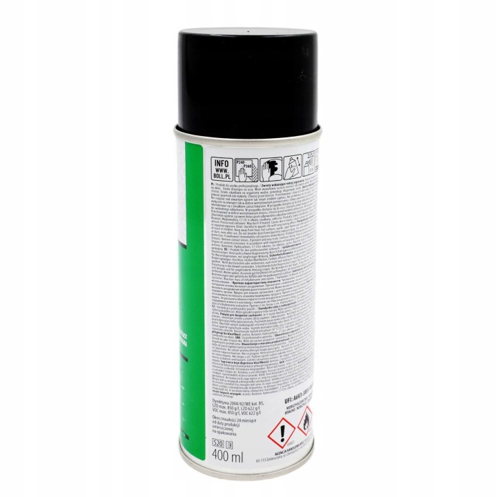 BOLL LAKIER STRUKTURALNY DO PLASTIKU 400ML CZARNY SPRAY / BOLL