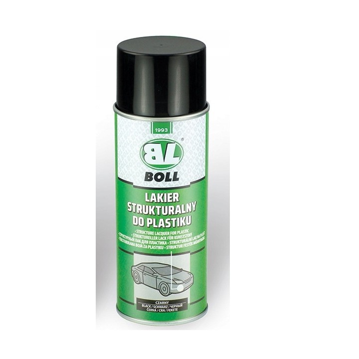 BOLL LAKIER STRUKTURALNY DO PLASTIKU 400ML CZARNY SPRAY / BOLL