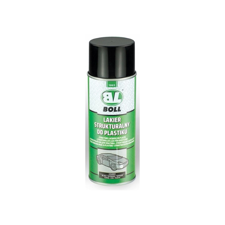 BOLL LAKIER STRUKTURALNY DO PLASTIKU 400ML CZARNY SPRAY / BOLL