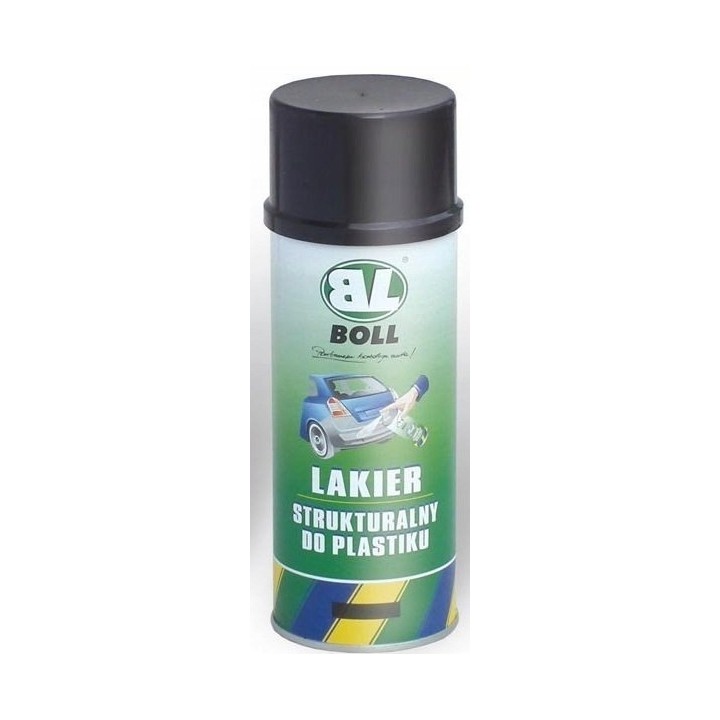 BOLL LAKIER STRUKTURALNY DO PLASTIKU 400ML CZARNY SPRAY / BOLL