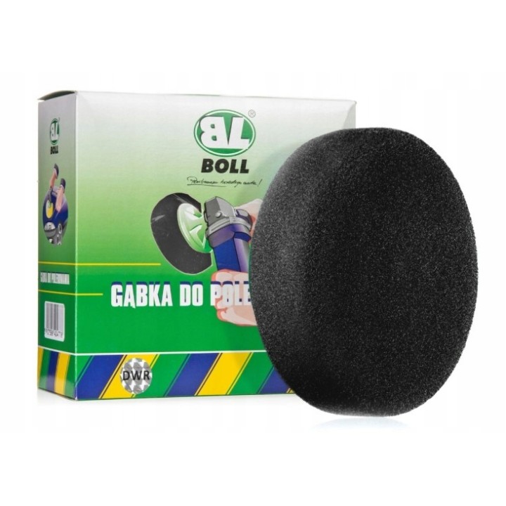 BOLL GĄBKA DO POLEROWANIA ŚR. 150MM / CZARNA / MIĘKKA / GWINT 5/8" / BOLL