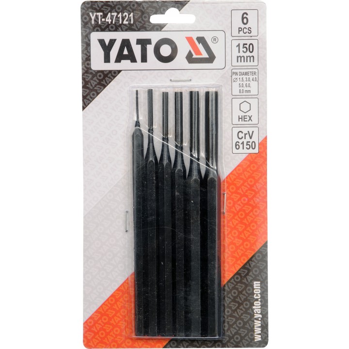 YATO ZESTAW WYBIJAKÓW 6CZ.