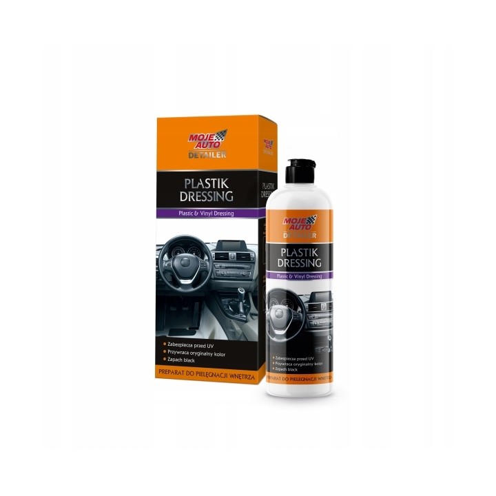 MOJE AUTO ŚRODEK DO CZYSZCZENIA PLASTIKÓW WEWNĄTRZ POJAZDU 500ML / MOJE AUT