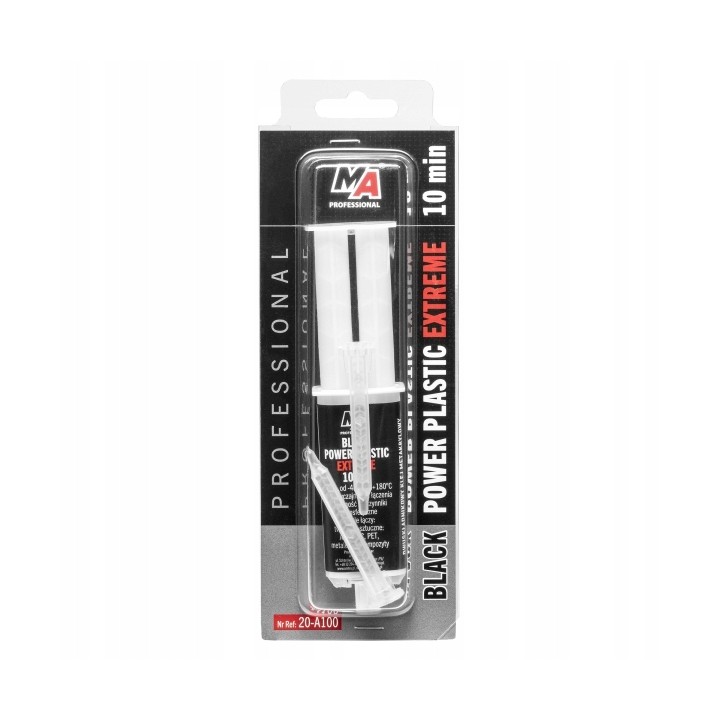 MOJE AUTO KLEJ POWER PLASTIC EXTREME CZARNY 25ML + MIKSERY / MA PROFESSIONA