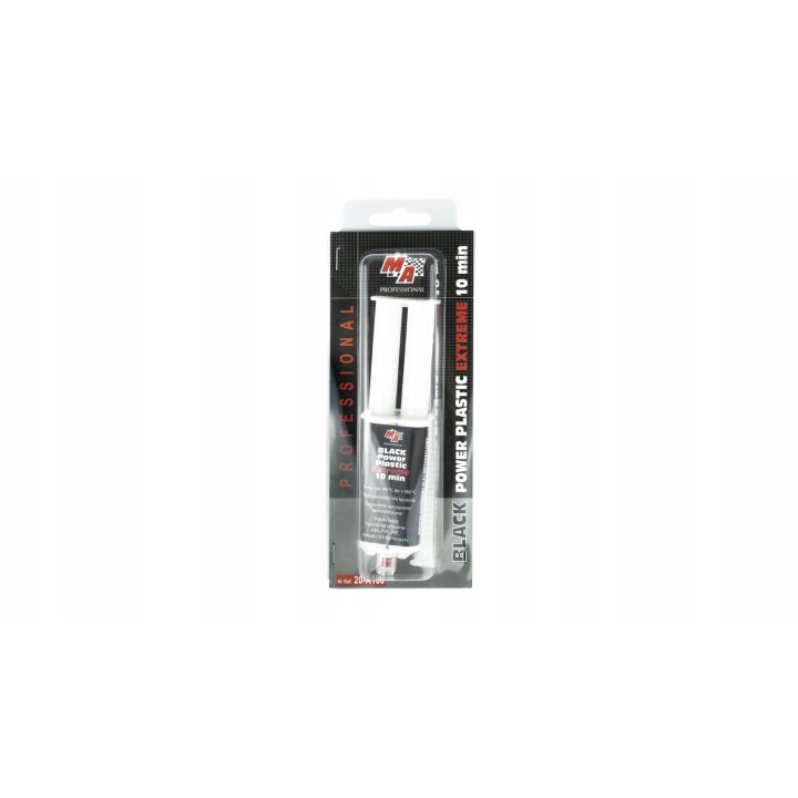 MOJE AUTO KLEJ POWER PLASTIC EXTREME CZARNY 25ML + MIKSERY / MA PROFESSIONA