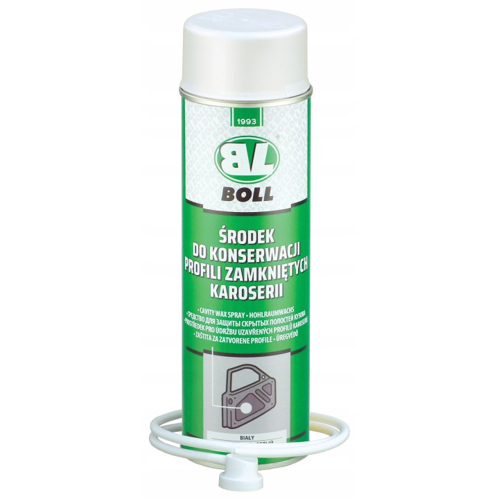 BOLL ŚRODEK DO KONSERWACJI PROFILI ZAMKNIĘTYCH SPRAY BIAŁY 500ML / BOLL