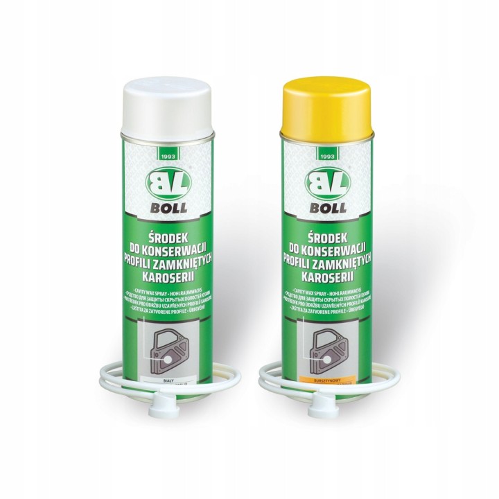 BOLL ŚRODEK DO KONSERWACJI PROFILI ZAMKNIĘTYCH SPRAY BIAŁY 500ML / BOLL