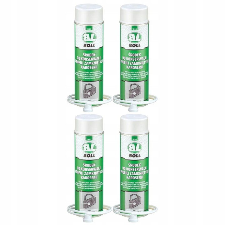 BOLL ŚRODEK DO KONSERWACJI PROFILI ZAMKNIĘTYCH SPRAY BIAŁY 500ML / BOLL