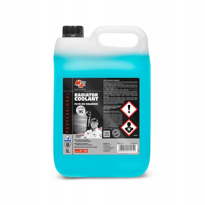 MOJE AUTO PŁYN DO CHŁODNIC 5L NIEBIESKI -35°C NA DODATKACH BASF RADIATOR CO
