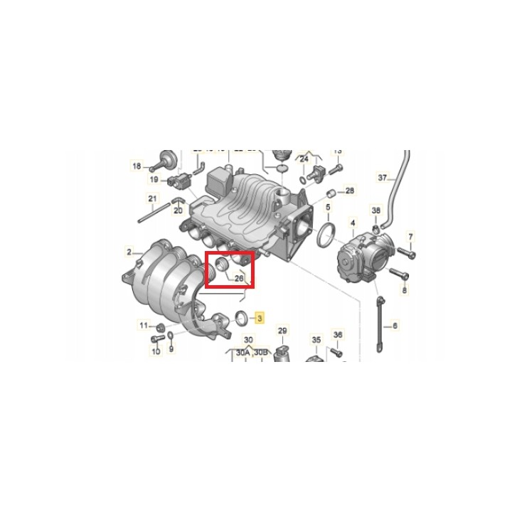 ZESTAW USZCZELEK KOLEKTORA SSĄCEGO AUDI SEAT SKODA VW 1.6