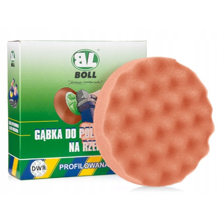 BOLL GĄBKA DO POLEROWANIA PROFILOWANA ŚR. 150MM / POMARAŃCZOWA / ŚREDNIA /