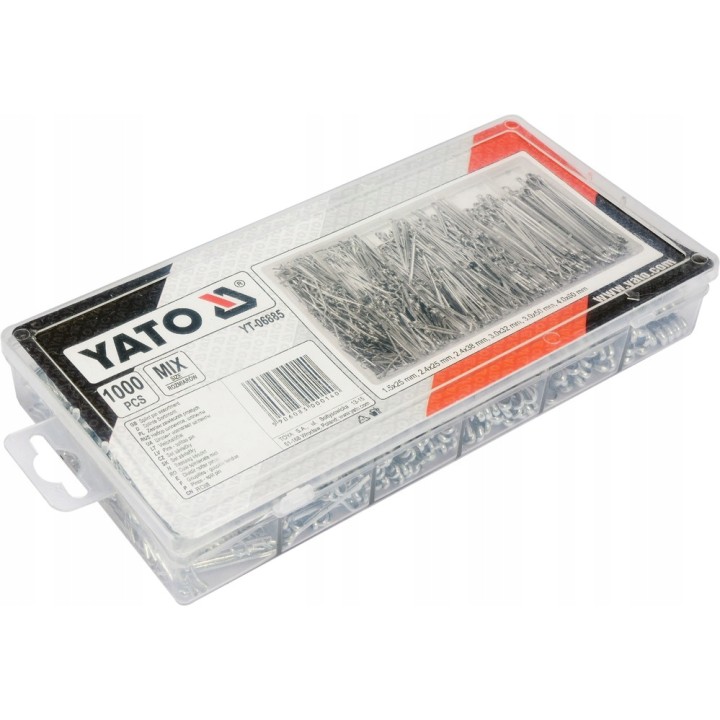 YATO 1000 SZT ZAWLECZEK PROSTYCH MIX