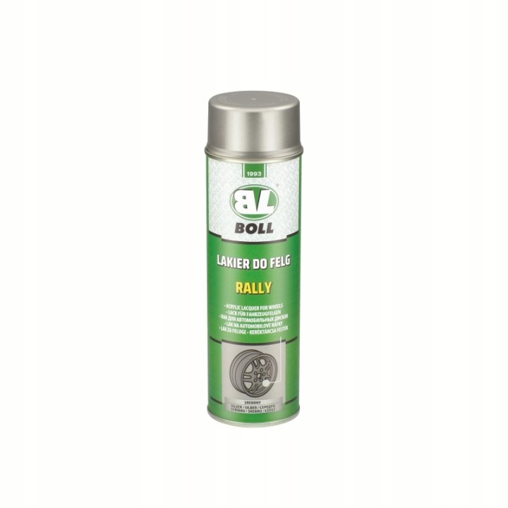 BOLL LAKIER AKRYLOWY 500ML W AEROZOLU SREBRNY DO FELG SAMOCHODOWYCH / BOLL