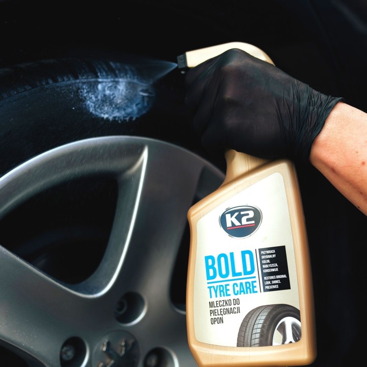 K2 BOLD DO PIELĘGNACJI NABŁYSZCZA OPONY CZERNIDŁO PIANKA 700ML