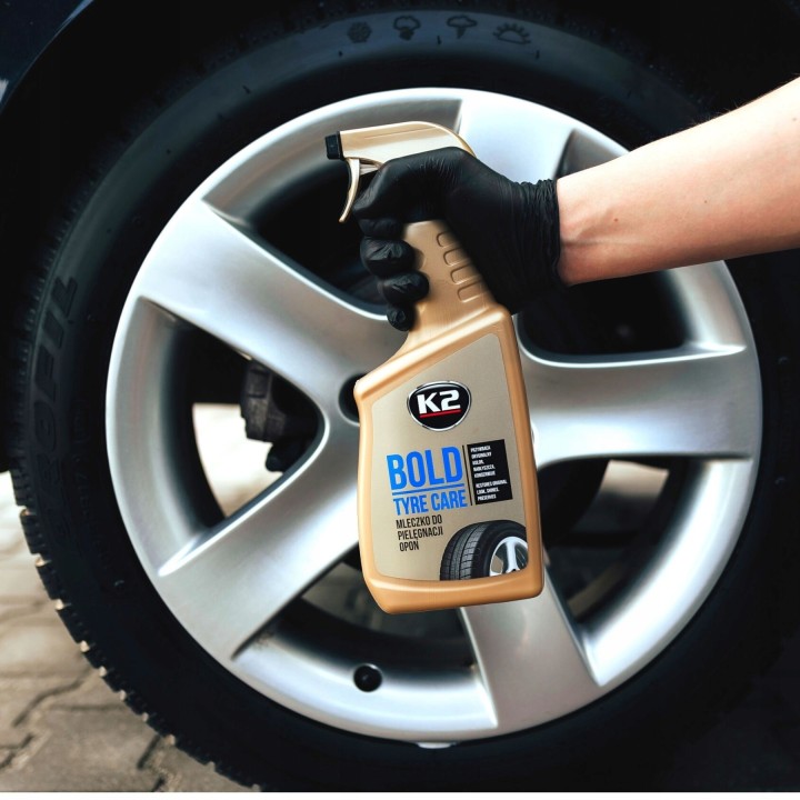 K2 BOLD DO PIELĘGNACJI NABŁYSZCZA OPONY CZERNIDŁO PIANKA 700ML