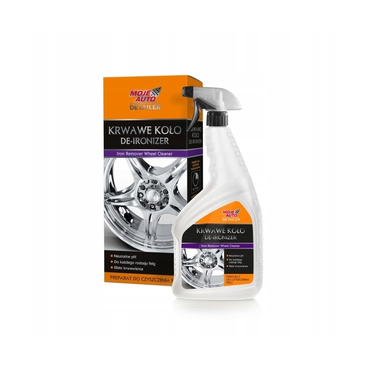MOJE AUTO ŚRODEK DO CZYSZCZENIA FELG 750ML "KRWAWE KOŁO" / MOJE AUTO DETAIL