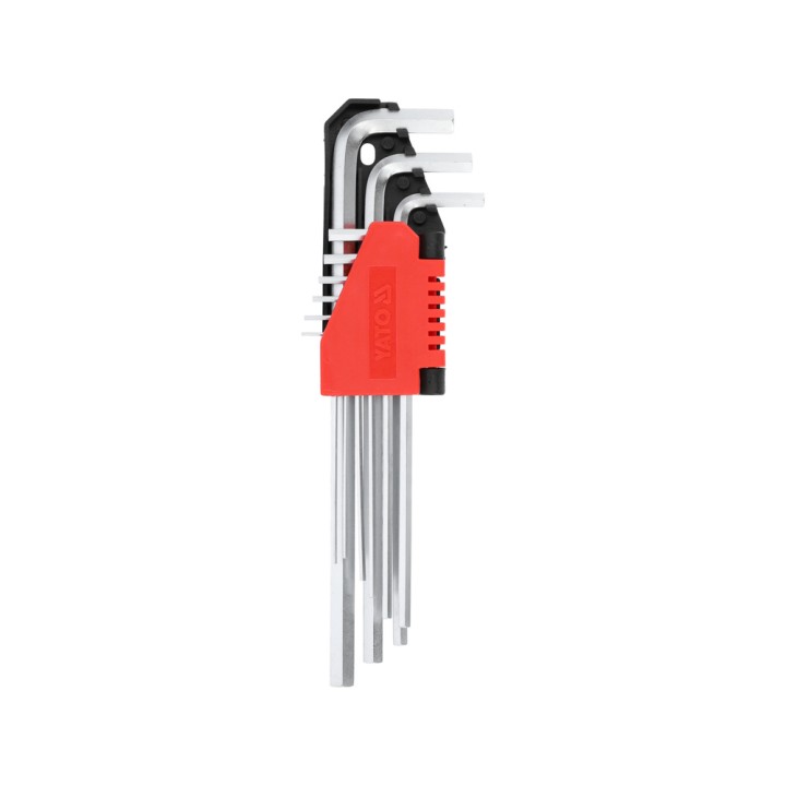 YATO KLUCZE IMBUSOWE HEX, DŁUGIE 1,5-10, KPL. 9 SZT.