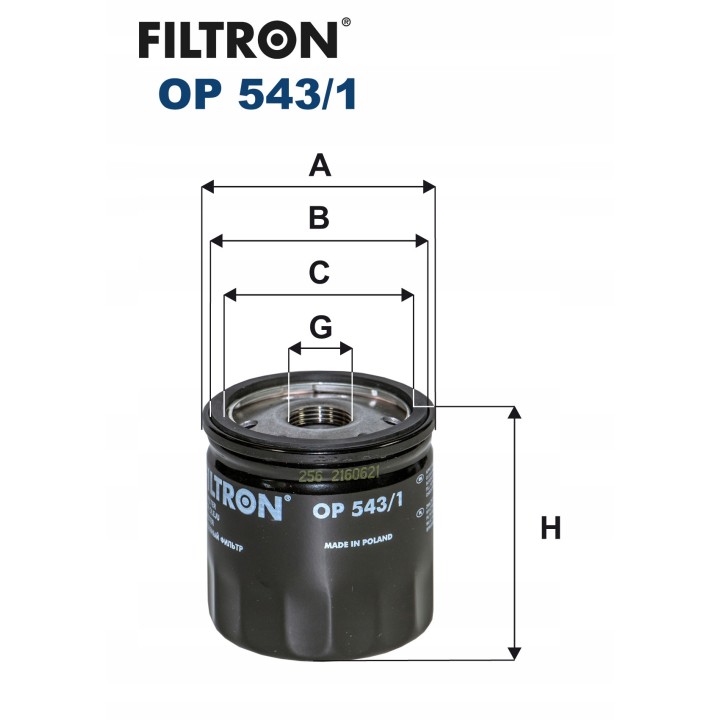 FILTR OLEJU OP543/1 LAND ROVER FORD CITROEN JUMPER PEUGEOT BOXER