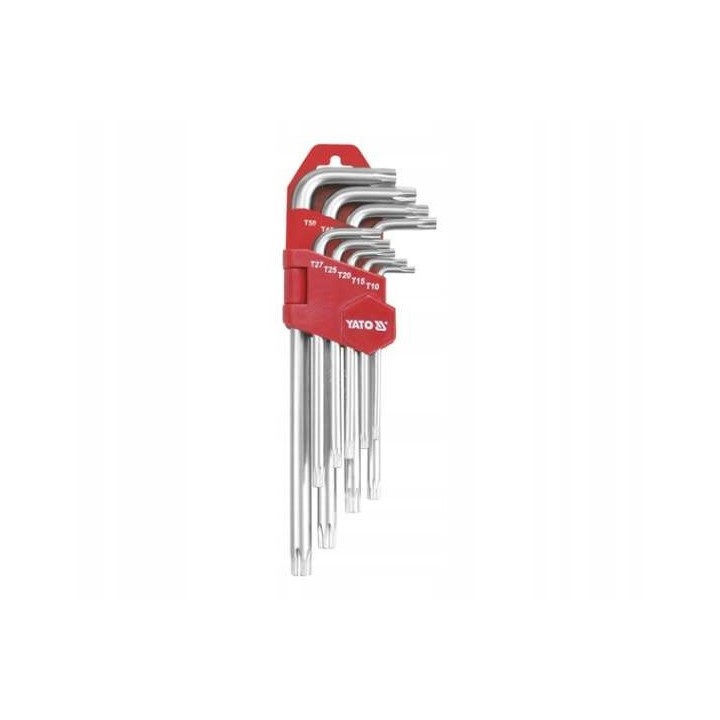 YATO KLUCZE IMBUSOWE TORX T10 - T50 DŁUGIE CR-V, 9CZ