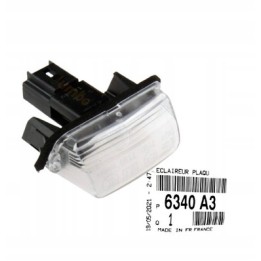Lampka tablicy rejestracyjnej Peugeot 206 207 307 Citroen berlingo c3 c4 c5