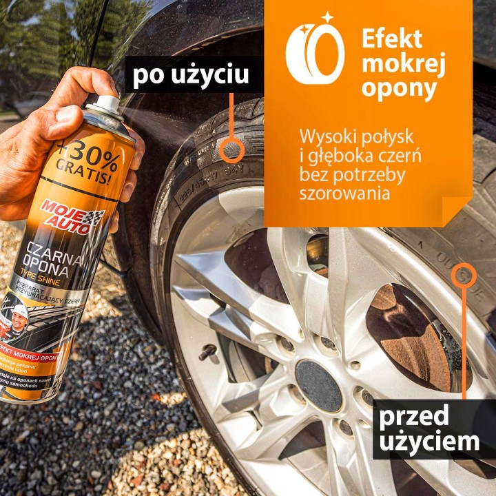MOJE AUTO ŚRODEK DO KONSERWACJI I NABŁYSZCZANIA OPON 400ML / MOJE AUTO