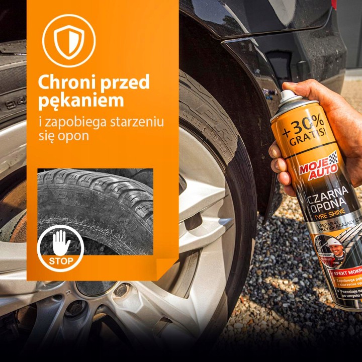 MOJE AUTO ŚRODEK DO KONSERWACJI I NABŁYSZCZANIA OPON 400ML / MOJE AUTO