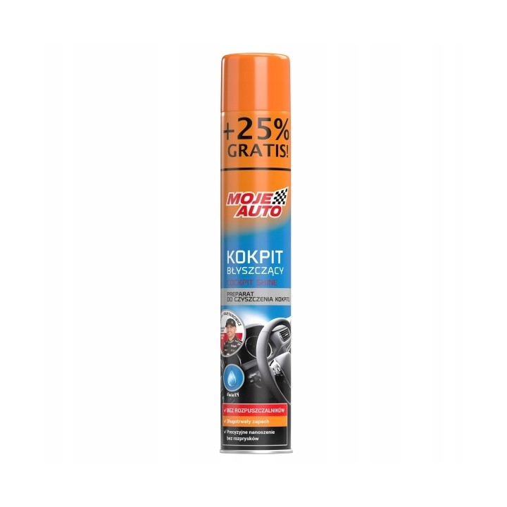 MOJE AUTO KOKPIT BŁYSZCZĄCY ŚWIEŻY 600ML + 25% GRATIS / MOJE AUTO