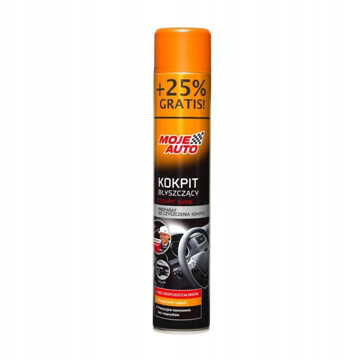 MOJE AUTO KOKPIT BŁYSZCZĄCY BLACK 600ML + 25% GRATIS / MOJE AUTO