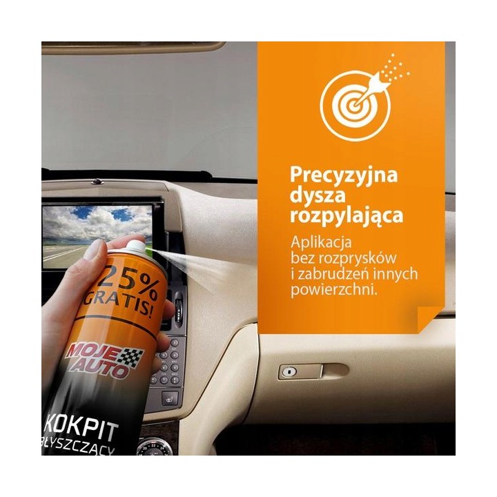 MOJE AUTO KOKPIT BŁYSZCZĄCY BLACK 600ML + 25% GRATIS / MOJE AUTO