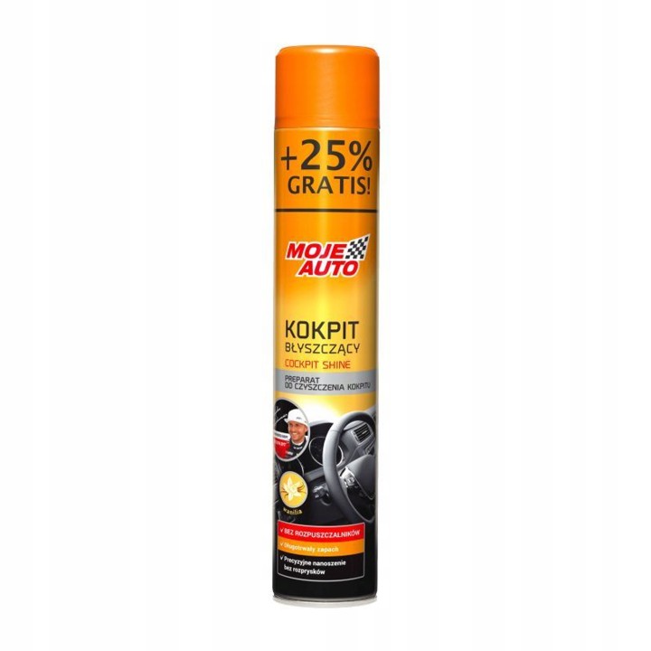 MOJE AUTO KOKPIT BŁYSZCZĄCY BLACK 600ML + 25% GRATIS / MOJE AUTO