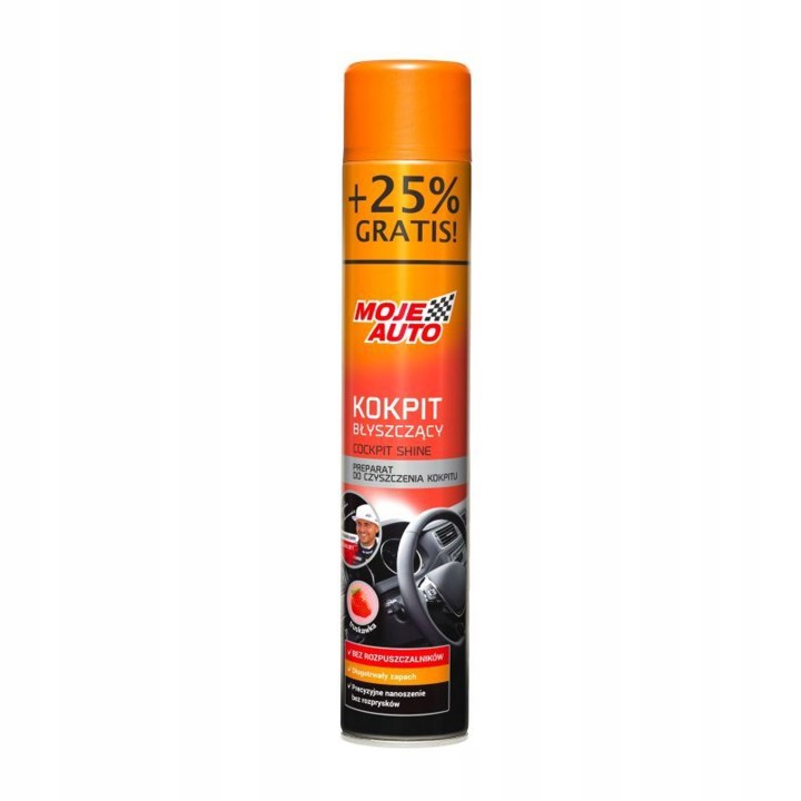 MOJE AUTO KOKPIT BŁYSZCZĄCY BLACK 600ML + 25% GRATIS / MOJE AUTO