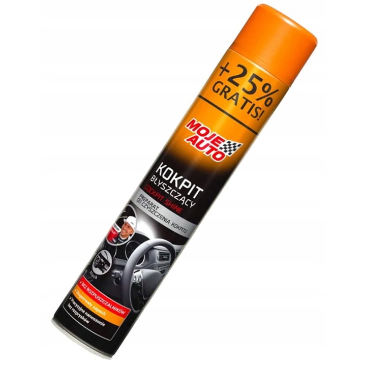 MOJE AUTO KOKPIT BŁYSZCZĄCY BLACK 600ML + 25% GRATIS / MOJE AUTO
