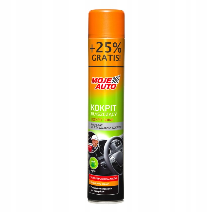 MOJE AUTO KOKPIT BŁYSZCZĄCY JABŁKO 600ML + 25% GRATIS / MOJE AUTO