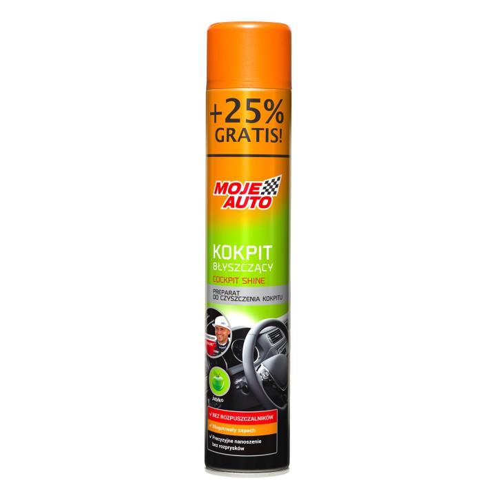 MOJE AUTO KOKPIT BŁYSZCZĄCY JABŁKO 600ML + 25% GRATIS / MOJE AUTO