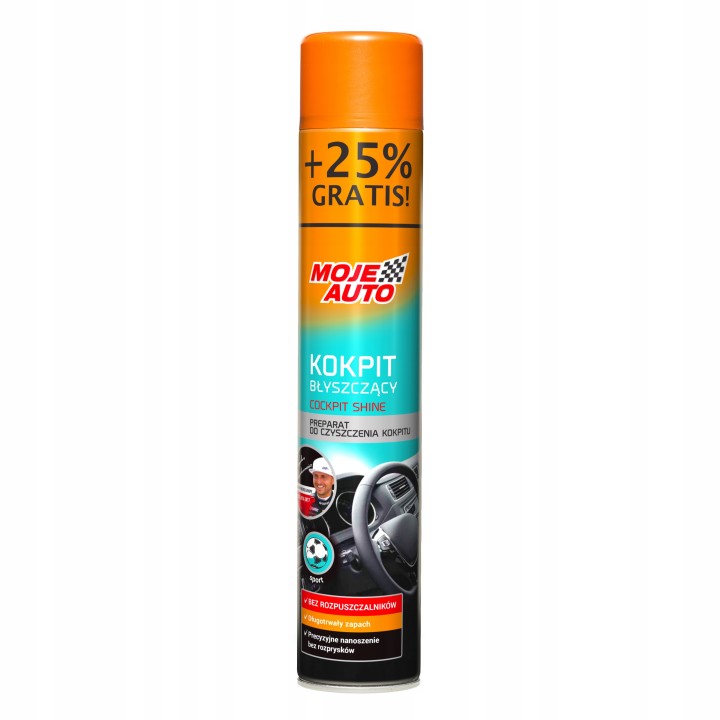 MOJE AUTO KOKPIT BŁYSZCZĄCY SPORT 600ML + 25% GRATIS / MOJE AUTO