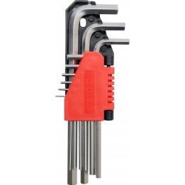 YATO KLUCZE HEX 9CZ. 1,5-10MM CRV