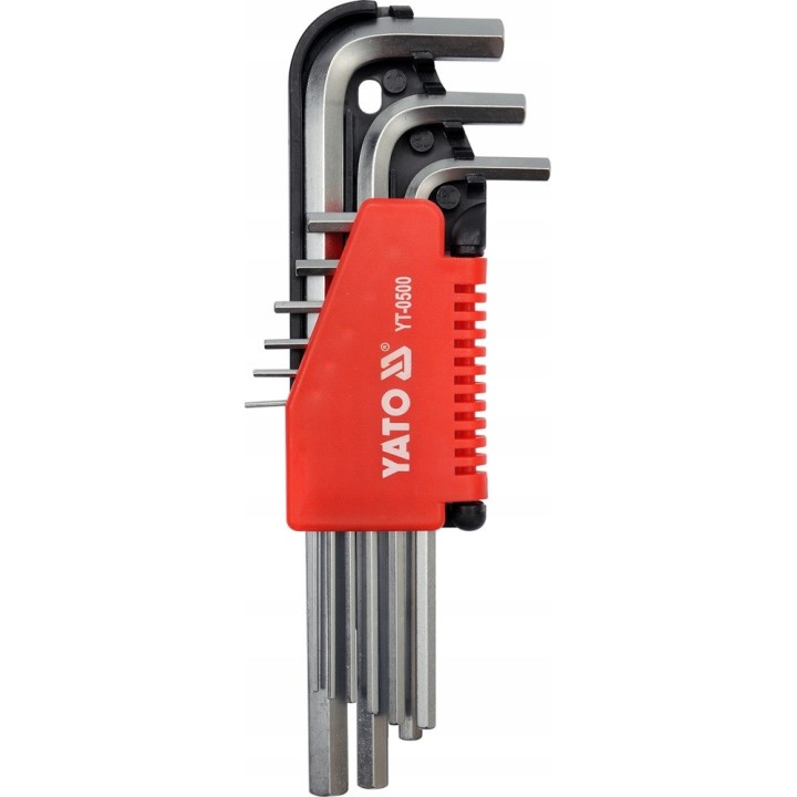 YATO KLUCZE HEX 9CZ. 1,5-10MM CRV
