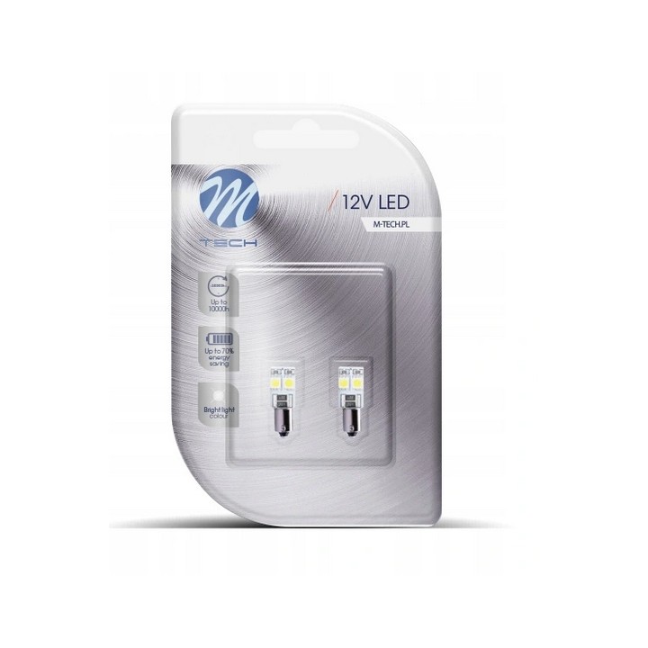 ZAROWKA LED 12V T4W 1W BA9S CANBUS 4X5050