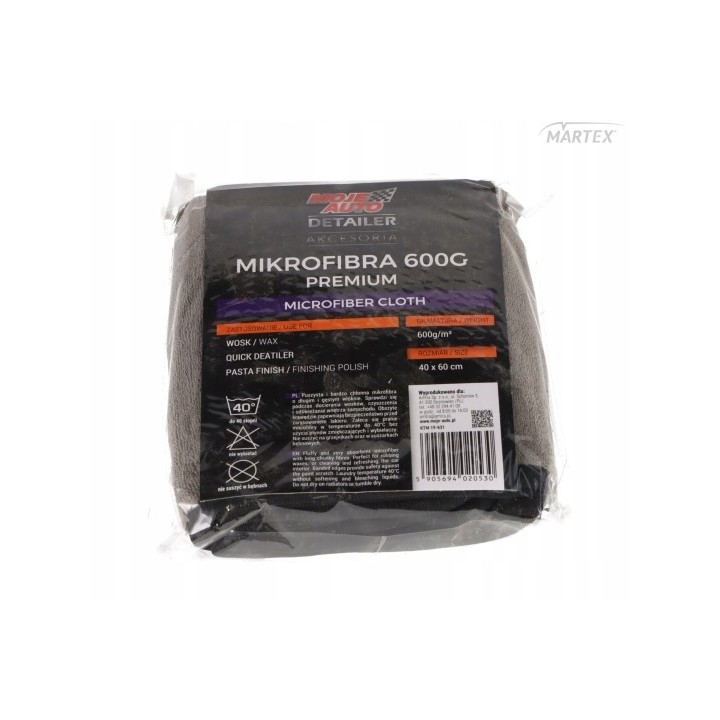 MOJE AUTO ŚCIERECZKA MIKROFIBRA PREMIUM 60X40CM / MOJE AUTO DETAILER