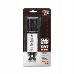 MOJE AUTO KLEJ DO PLASTIKU 25ML SZARY STRZYKAWKA / MA PROFESSIONAL