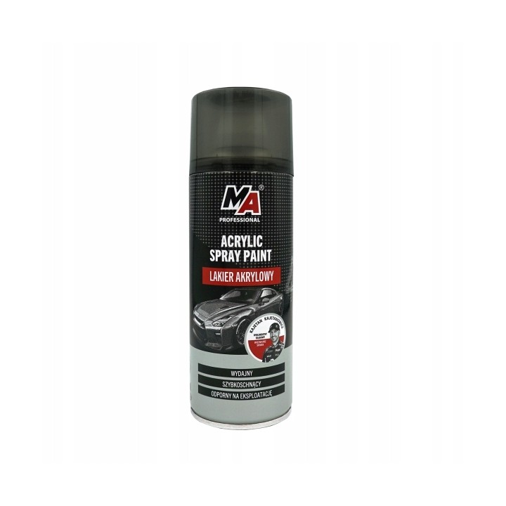 MOJE AUTO LAKIER AKRYLOWY 400ML W AEROZOLU MATOWY CZARNY / MA PROFESSIONAL
