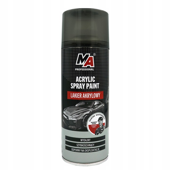 MOJE AUTO LAKIER AKRYLOWY 400ML W AEROZOLU MATOWY CZARNY / MA PROFESSIONAL