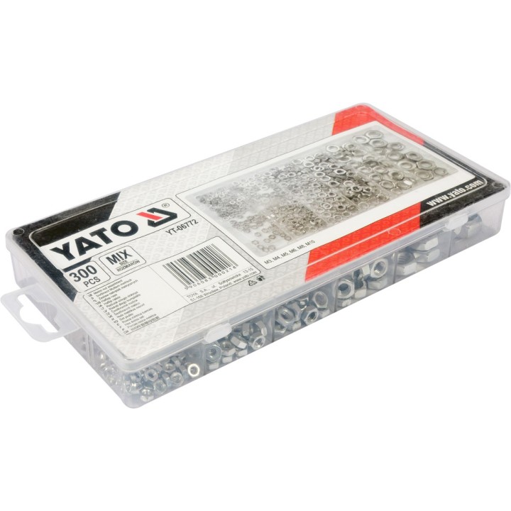 YATO 300 SZT NAKRĘTKI METRYCZNE MIX