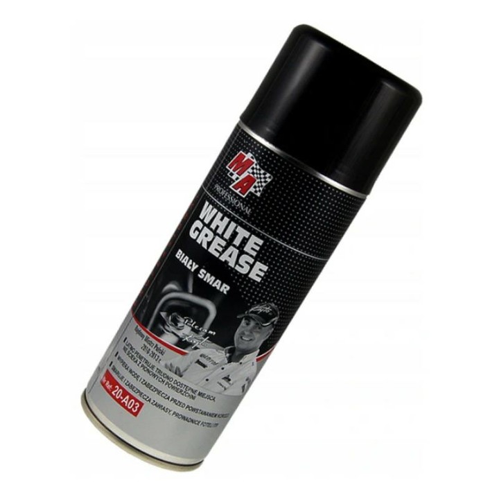 MOJE AUTO SMAR LITOWY BIAŁY 400ML SPRAY WHITE GREASE / MA PROFESSIONAL