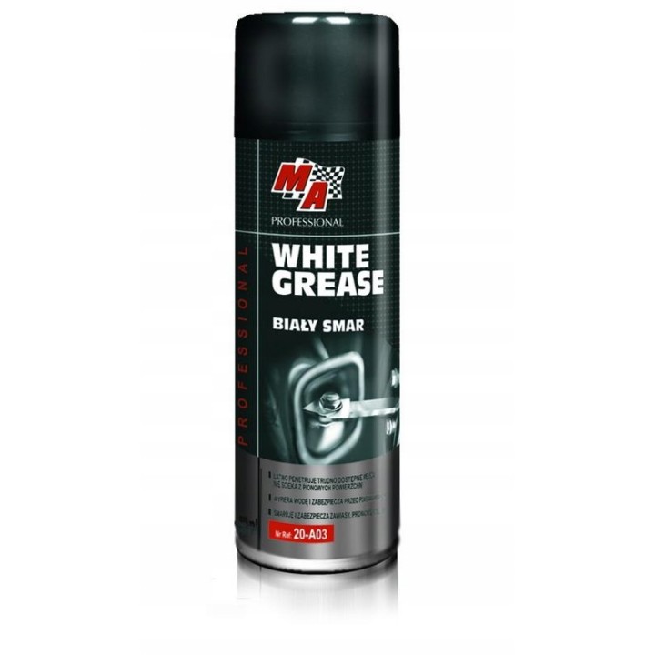 MOJE AUTO SMAR LITOWY BIAŁY 400ML SPRAY WHITE GREASE / MA PROFESSIONAL