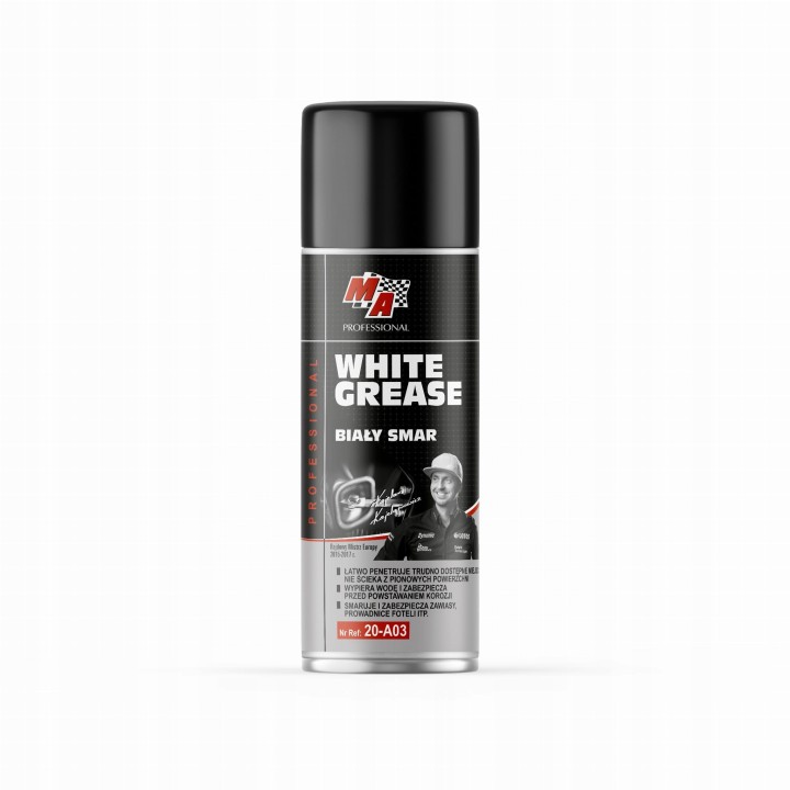 MOJE AUTO SMAR LITOWY BIAŁY 400ML SPRAY WHITE GREASE / MA PROFESSIONAL