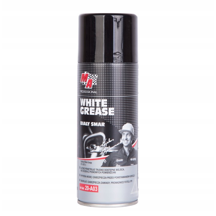 MOJE AUTO SMAR LITOWY BIAŁY 400ML SPRAY WHITE GREASE / MA PROFESSIONAL
